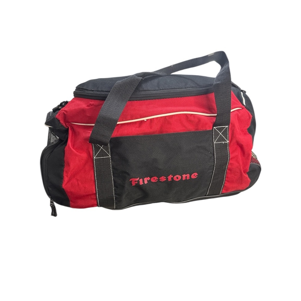 Red and Black Men's Firestone Duffle Bag